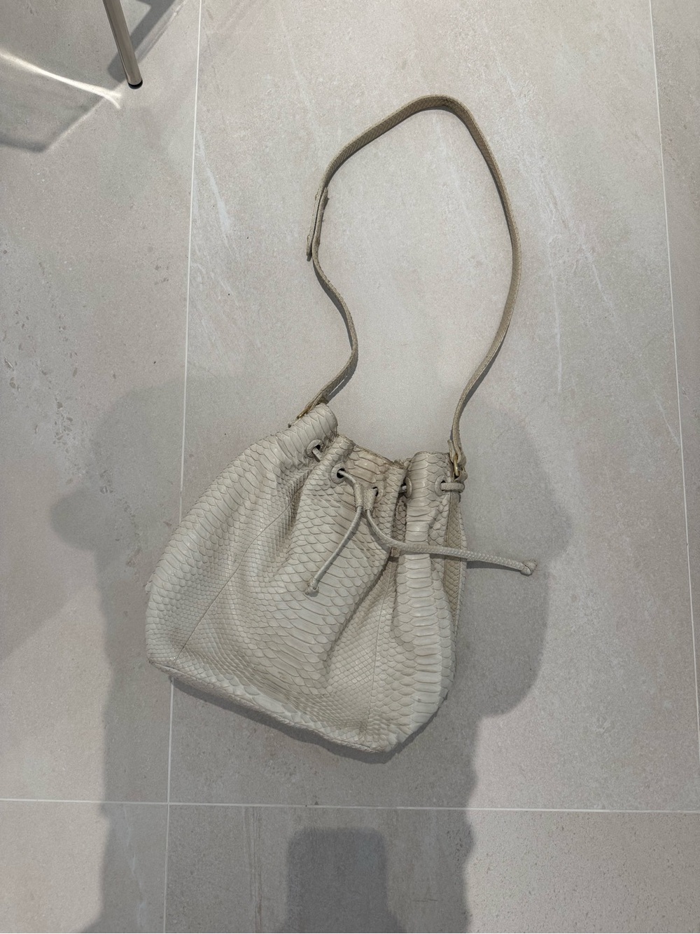 Hunting Season Python Drawstring Bucket Bag